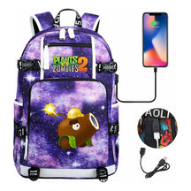 Printed Usb Youth Student Backpack For Men And Women's Leisure Travel Backpack