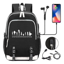 Pirate King Youth School Bag Usb Men's And Women's Leisure Backpack