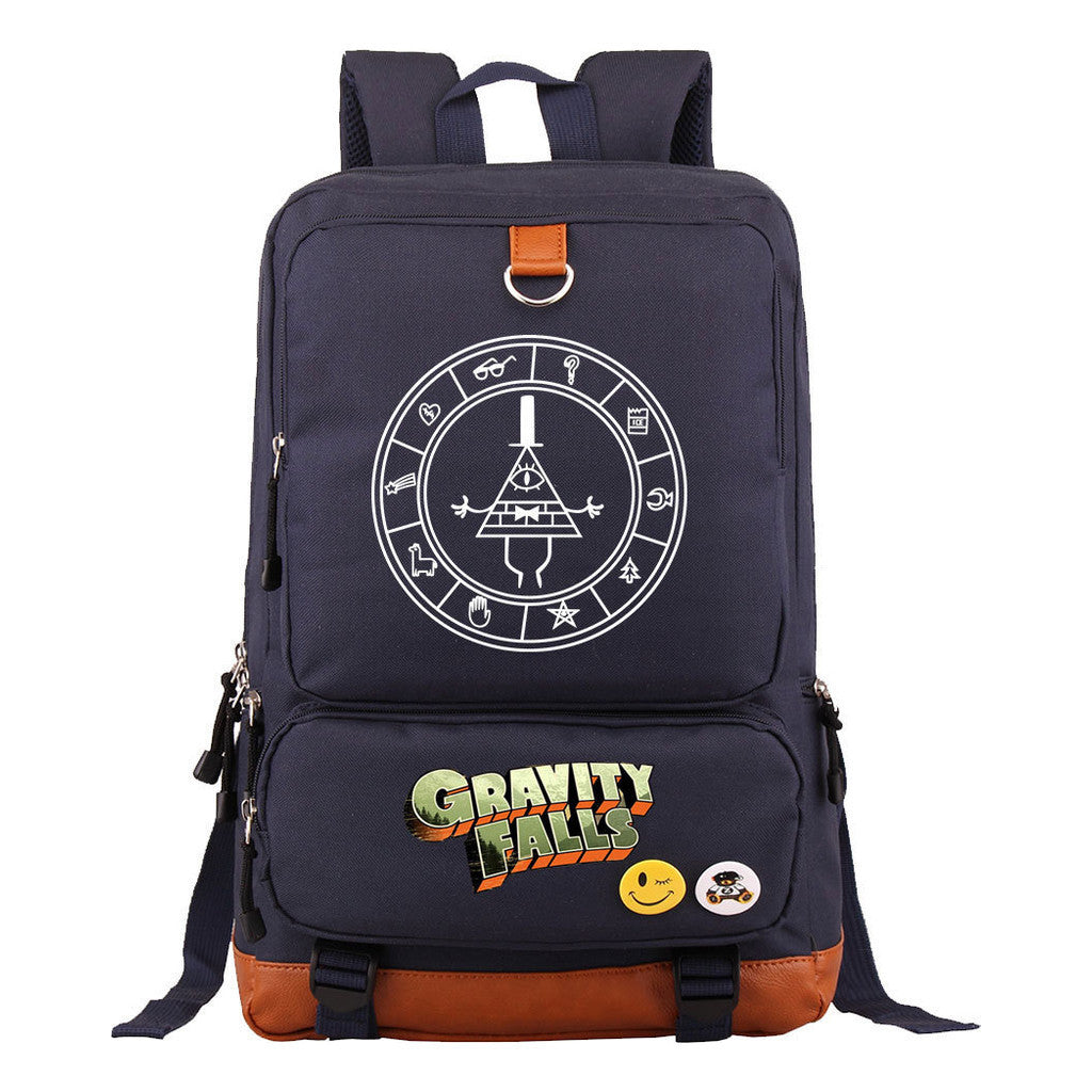 Strange Town Youth Student School Bag Large Capacity Travel Bag Men's And Women's Backpack