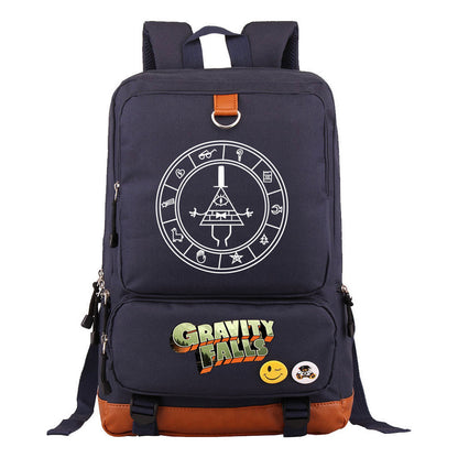 Strange Town Youth Student School Bag Large Capacity Travel Bag Men's And Women's Backpack