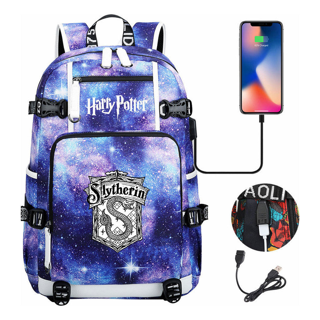Magic School Usb Student Backpack For Leisure Travel Backpack