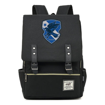 School Of Magic Printed Youth Schoolbag Leisure Belt Buckle Classic Backpack