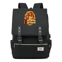 School Of Witchcraft And Wizardry Student Backpack Usb Men's And Women's Leisure Belt Buckle Backpack