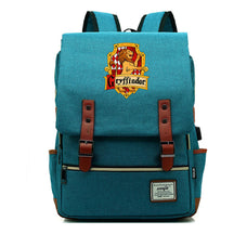 School Of Witchcraft And Wizardry Student Backpack Usb Men's And Women's Leisure Belt Buckle Backpack