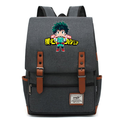 Anime My Heroes Academy Printed Youth Student Backpack Leisure Classic Backpack