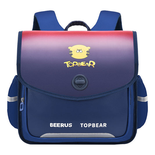 Cartoon Children's Backpack Horizontal Version Reduces Weight, Student Backpack Prevents Splashing Of Water