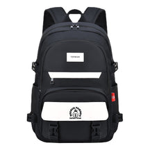 Student Backpack, Artistic Backpack, Color Blocking Double-layer Backpack, Large Capacity
