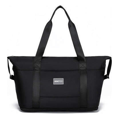 Contrast Color Luggage Bag, Travel Bag, Large Capacity Wet Dry Separation Sports And Fitness Bag, Shoulder Bag