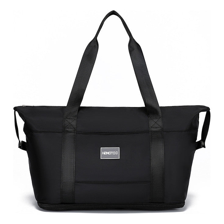 Contrast Color Luggage Bag, Travel Bag, Large Capacity Wet Dry Separation Sports And Fitness Bag, Shoulder Bag