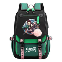 Cartoon Fashion Usb Student Backpack With Casual Woven Strap Flip Back Backpack