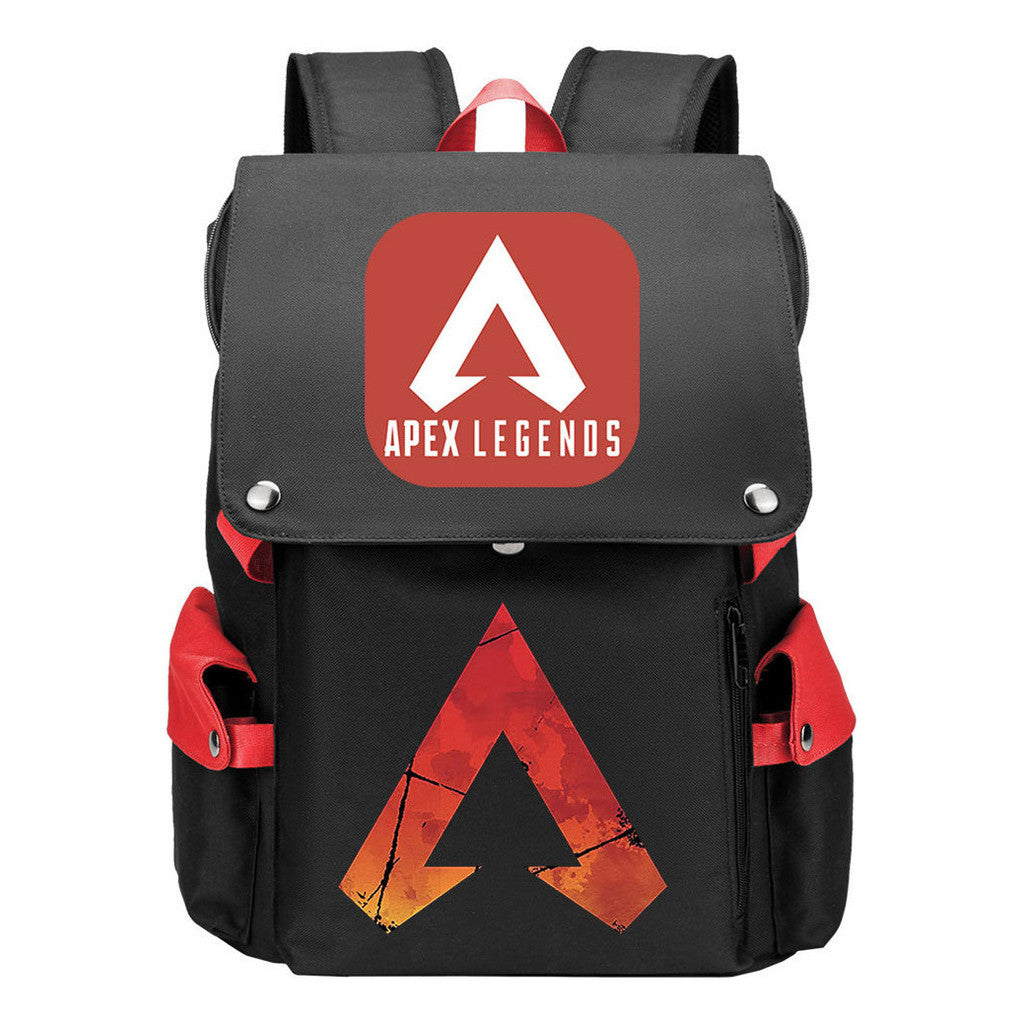 Apex Hero Print Usb Charging Cap Headpiece Student Backpack Leisure Backpack