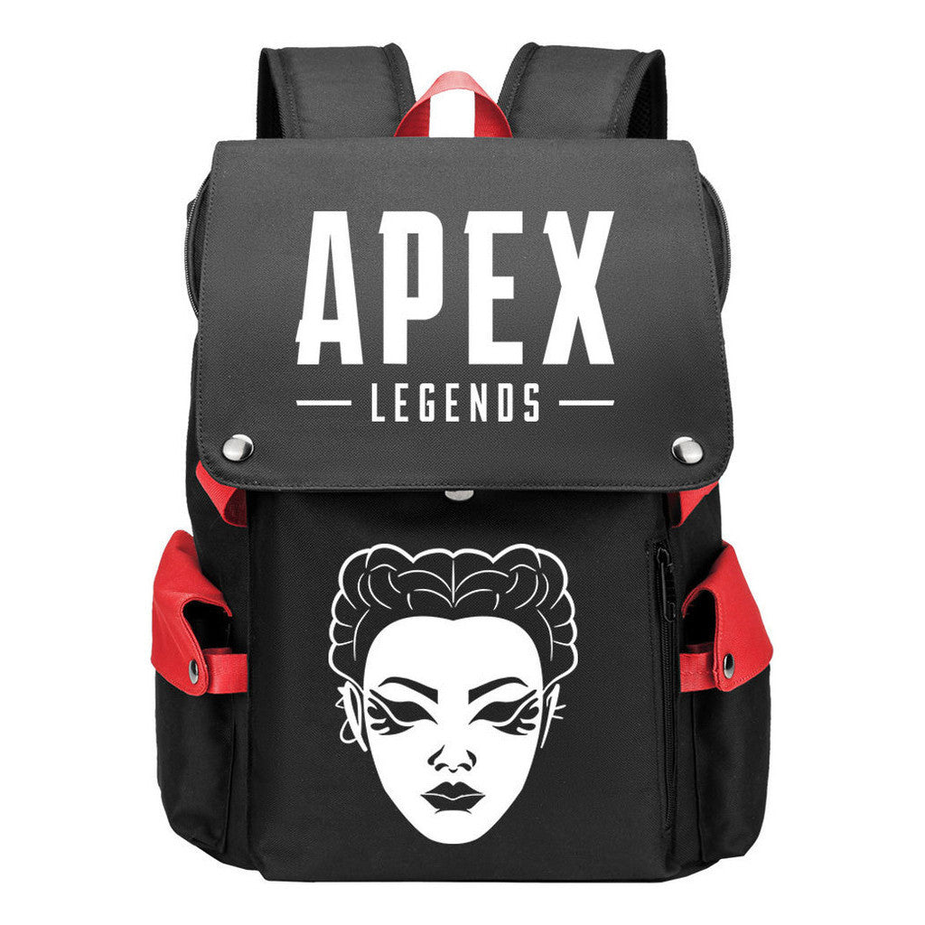 Apex Hero Print Usb Charging Head Youth School Bag Casual Backpack