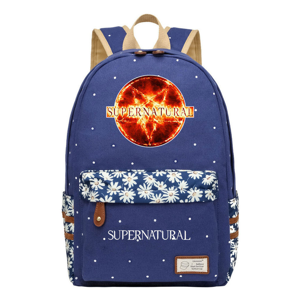 Evil Power Printed Student School Bag Fashion Casual Backpack