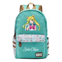 Anime Surrounding Beauty Girl Warrior Youth Student School Bag Fragmented Flower Boy's And Girl's Leisure Backpack