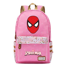 Superhero Printed Student Backpack Men And Women's Leisure Travel Backpack