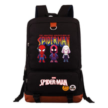 Superhero Printed Student Backpack, Travel Bag, Men's And Women's Backpack
