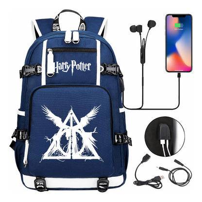 Magic School Usb Youth Student Backpack For Men And Women Leisure Travel Backpack
