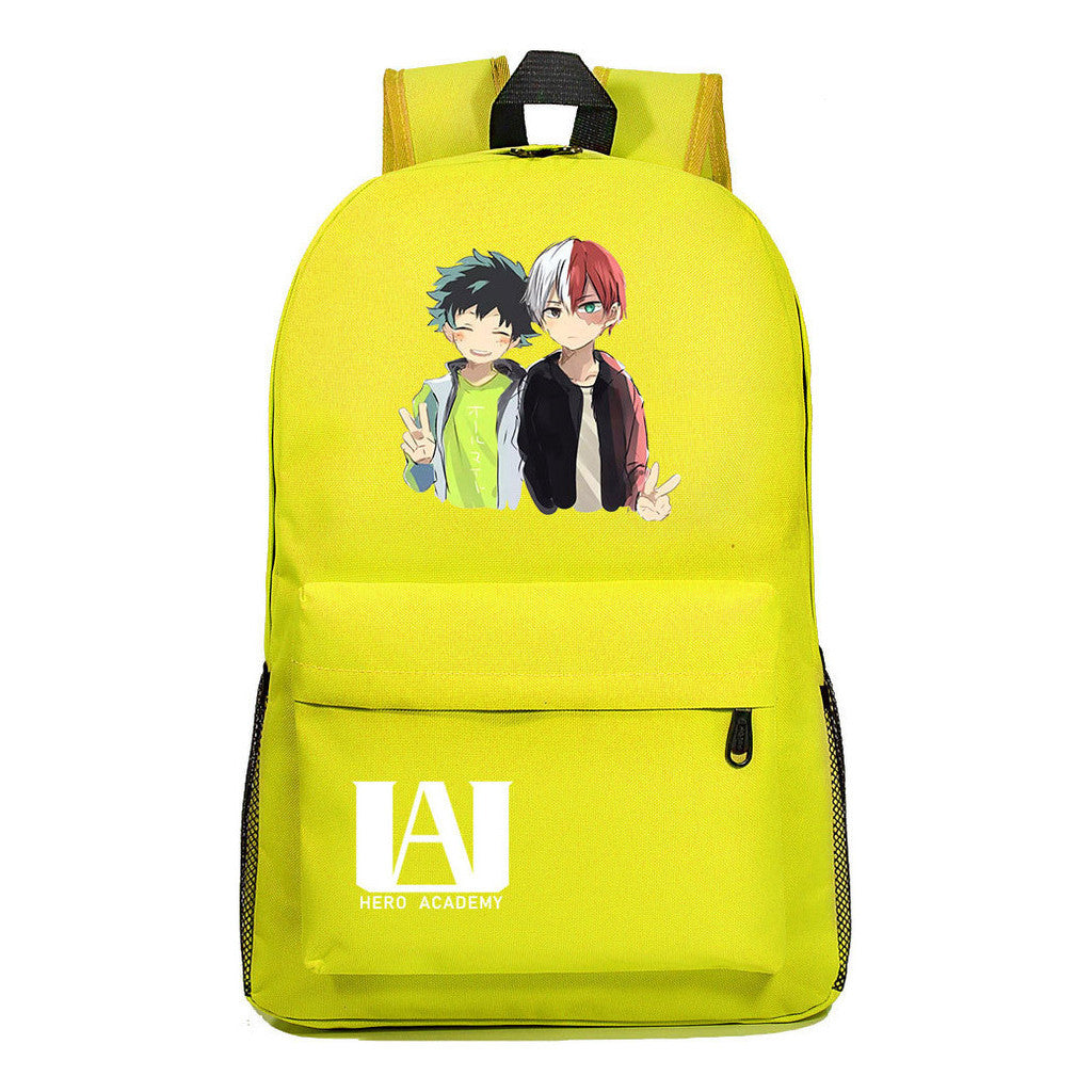 Anime My Heroes Academy Printed Youth Student Backpack Men's And Women's Leisure Backpack