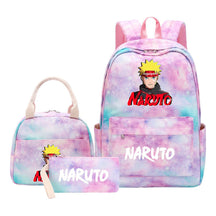 Naruto Teenage Girls School Bag Lunch Bag Three Piece Backpack Set