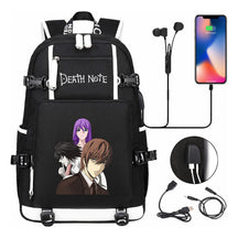 Death Note Usb Large Capacity Youth Student Backpack Men's And Women's Leisure Travel Backpack