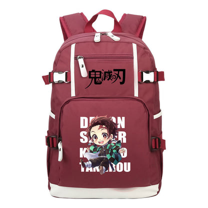 Anime Youth Student School Bag Men's And Women's Backpack Leisure Travel Backpack