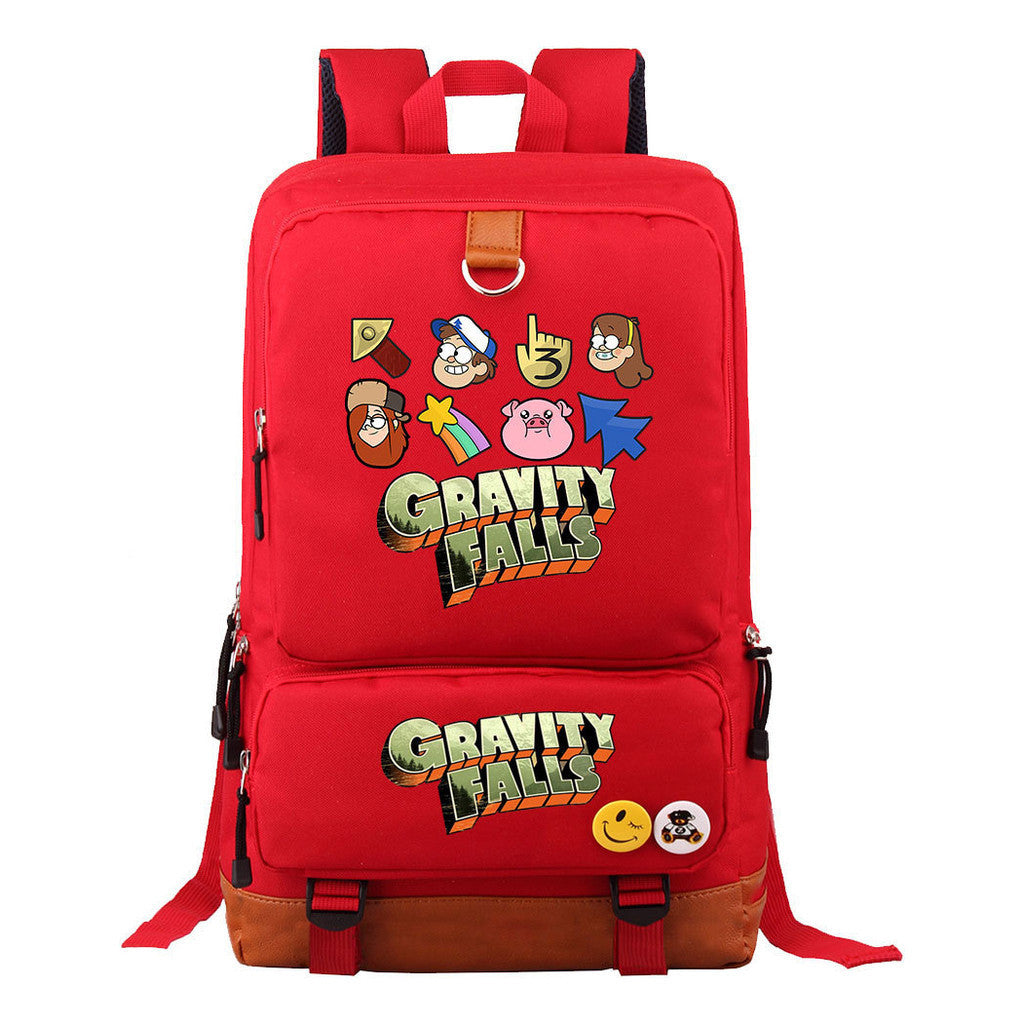 Strange Town Youth Student School Bag Large Capacity Travel Bag Men's And Women's Backpack