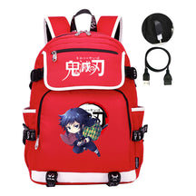Anime Cartoon Usb Youth Student Backpack For Men And Women Leisure Backpack