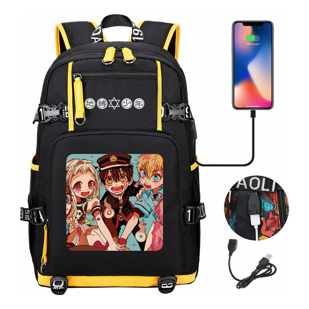 Usb Large Capacity Youth Student Backpack For Men And Women's Leisure Travel Backpack