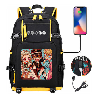 Usb Large Capacity Youth Student Backpack For Men And Women's Leisure Travel Backpack