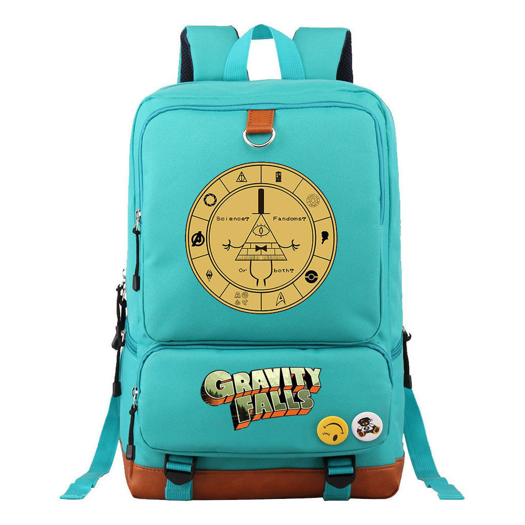 Strange Town Youth Student School Bag Large Capacity Travel Bag Men's And Women's Backpack