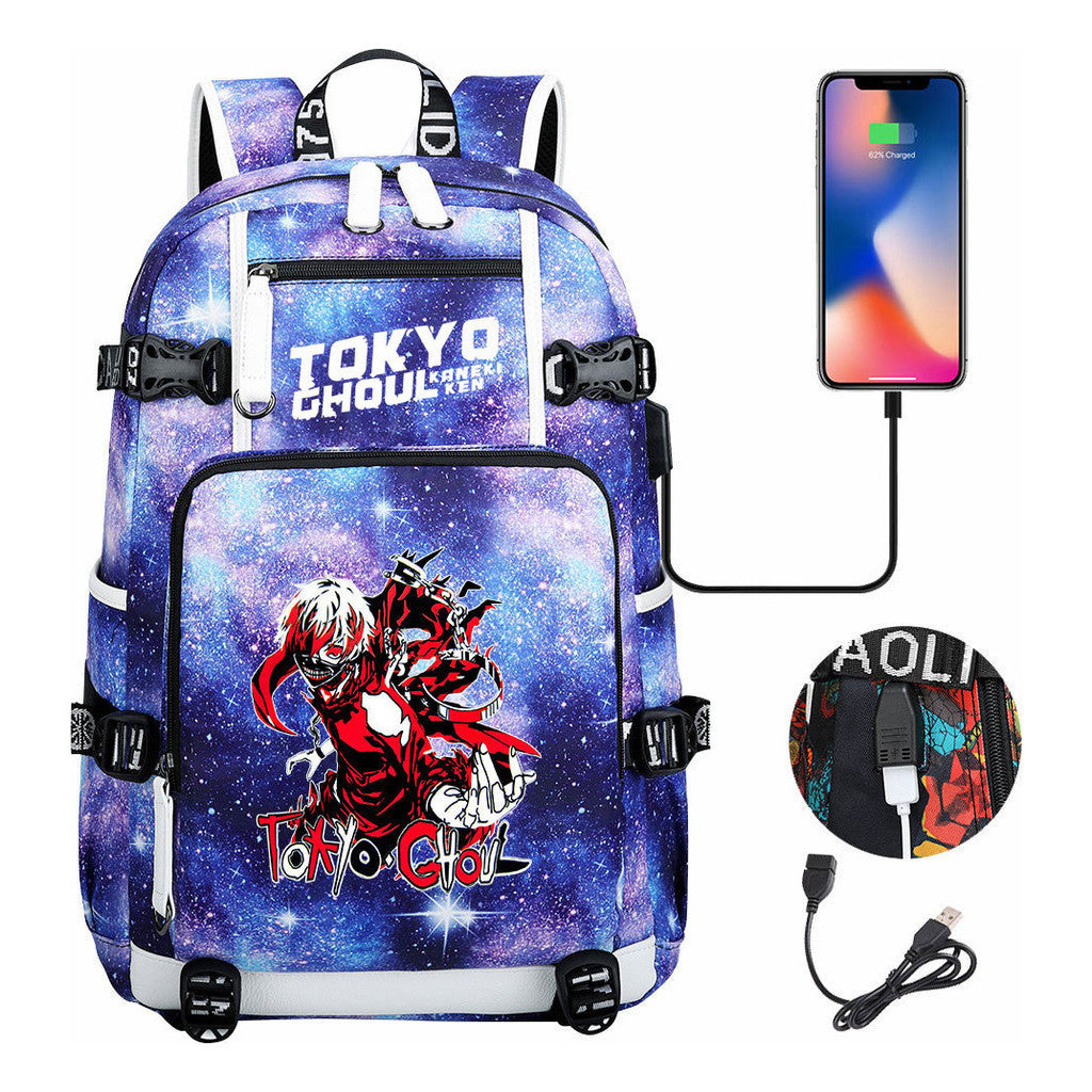 Usb Large Capacity Student Backpack For Leisure Travel Backpack