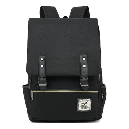 Printed Teenage Student Backpack For Men And Women With Casual Belt Buckle Classic Backpack