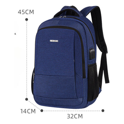 Usb Business Backpack 15.6-inch Laptop Backpack Computer Bag Minimalist Multi Purpose Backpack
