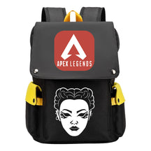 Apex Hero Print Usb Charging Head Youth School Bag Casual Backpack