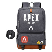 Apex Hero Print Usb Youth School Bag Travel Backpack