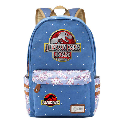 Jurassic Park Dinosaur Printed Student Backpack Leisure Backpack