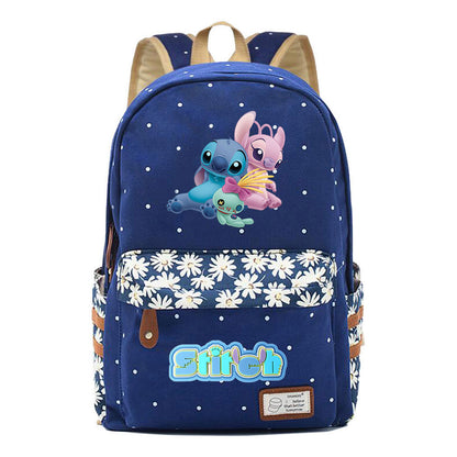 Japanese Anime Interstellar Baby Stitch Printed Youth Backpack Casual Backpack