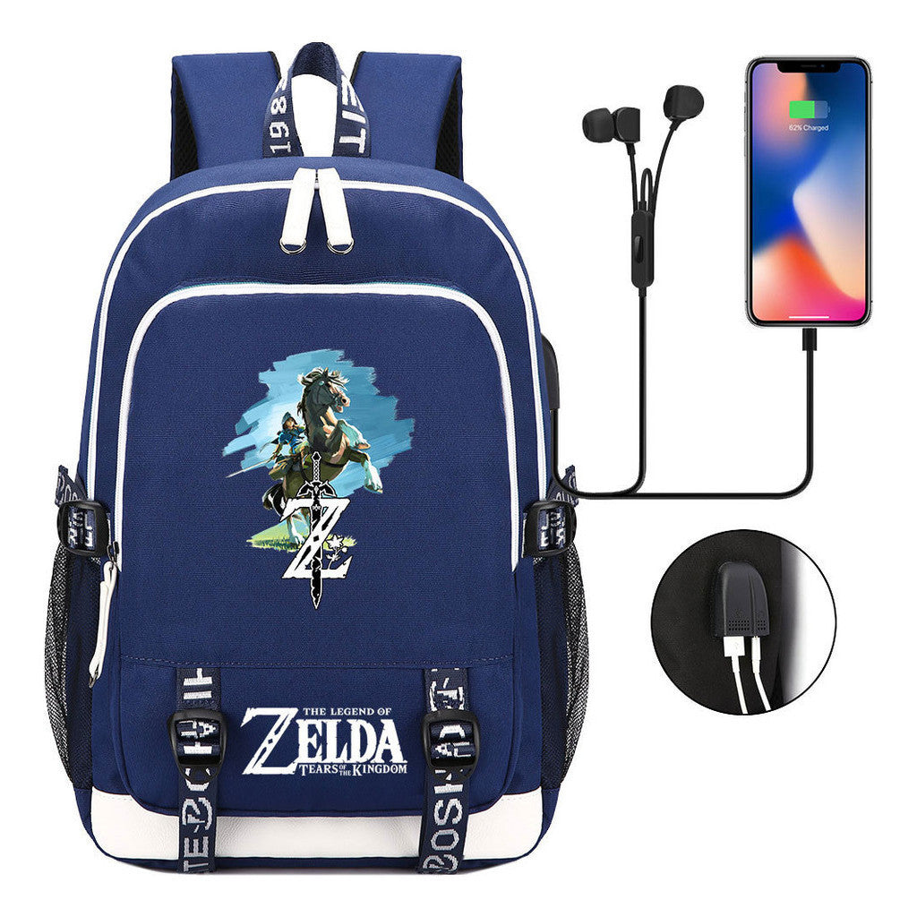 Usb Youth Student Backpack For Men And Women's Leisure Sports Backpack