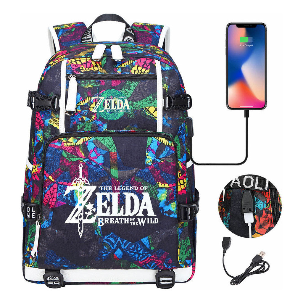 Printed Teenage Student Backpack, Men's And Women's Backpacks, Travel Backpacks