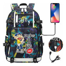 Printed Youth Student Backpack, Backpack, Leisure Travel Backpack