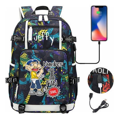 Printed Youth Student Backpack, Backpack, Leisure Travel Backpack
