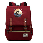 Game Tear Print Of The Kingdom Of Zelda Youth Primary And Secondary School Student Backpack Usb Men's And Women's Leisure Backpack