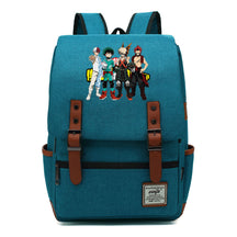 Anime My Heroes Academy Printed Youth Student Backpack Men's And Women's Leisure Belt Buckle Classic Backpack