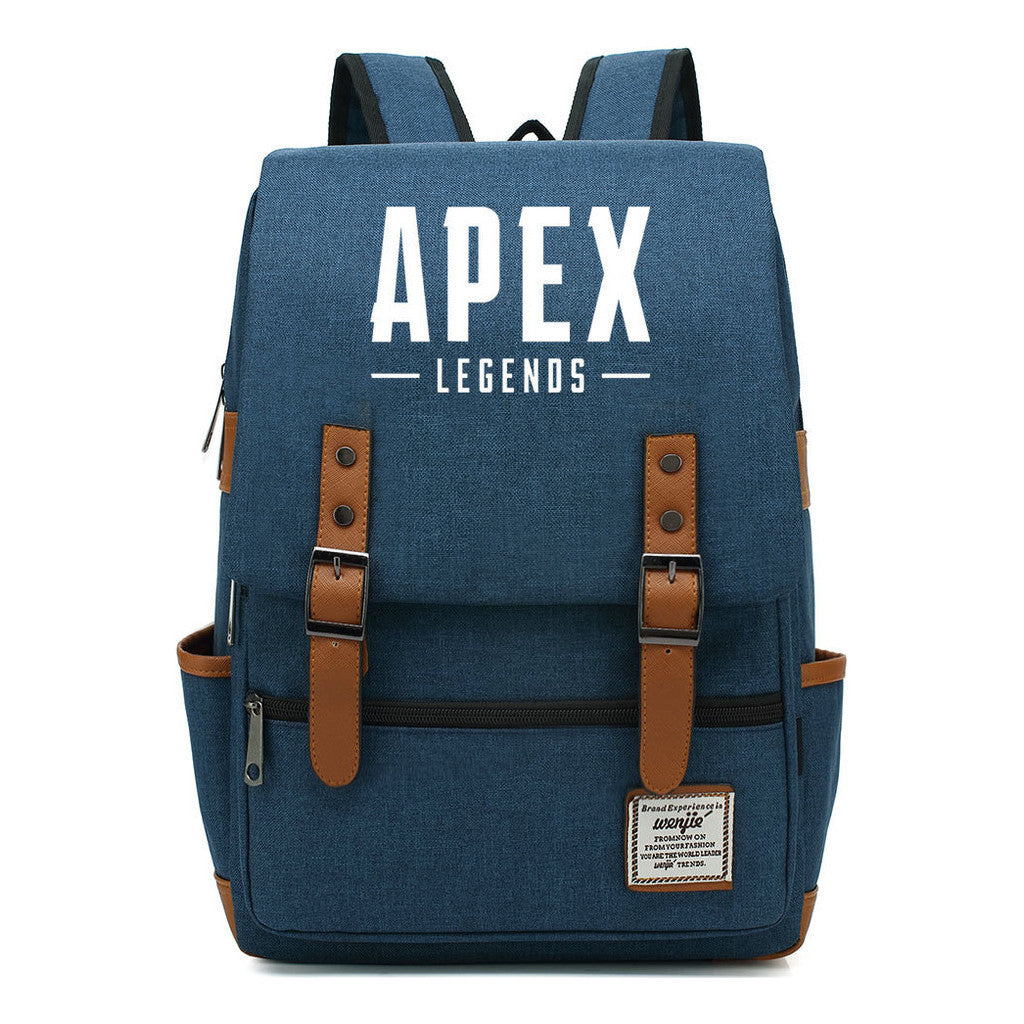 Game Apex Hero Print Youth Student School Bag Men's And Women's Casual Belt Buckle Classic Backpack