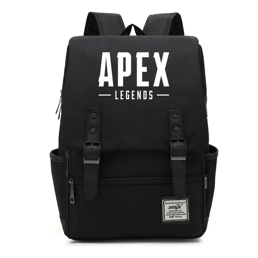 Game Apex Hero Print Youth Student School Bag Men's And Women's Casual Belt Buckle Classic Backpack