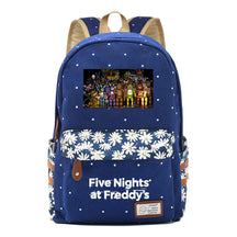 Toy Bear Game, Fashionable Print, Teenage Girl Student Backpack, Casual Canvas Backpack