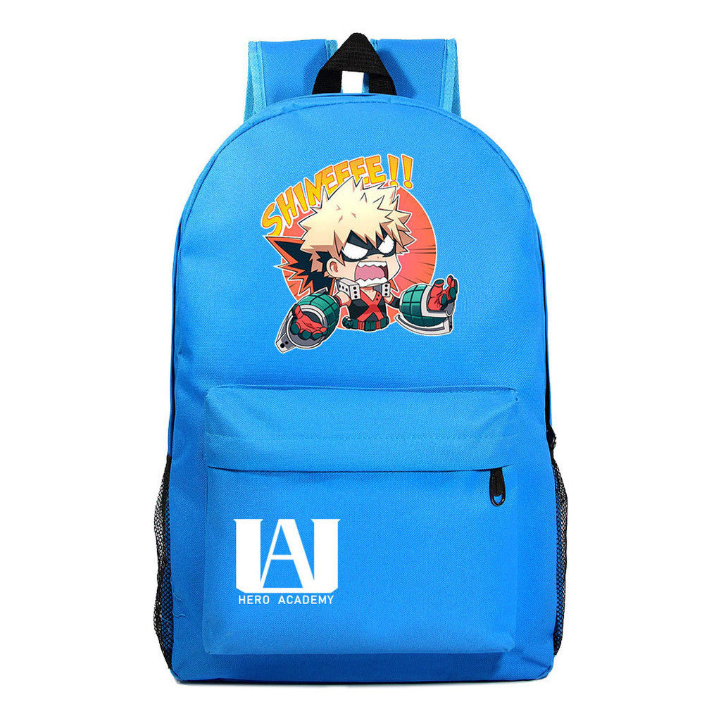 Cartoon Fashion Anime My Hero Academy Printed Youth Student Backpack Men's And Women's Leisure Backpack