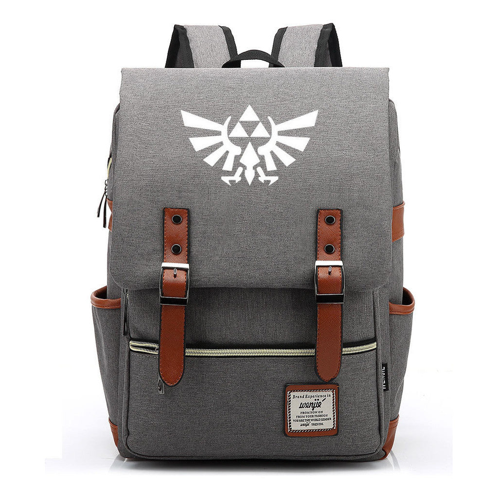 Game Peripheral Zelda Printed Youth Student Backpack For Men And Women Casual Classic Backpack