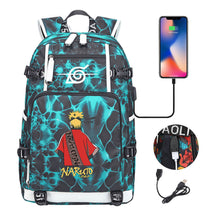 Printed Usb Youth Student School Bag Leisure Large Capacity Travel Backpack