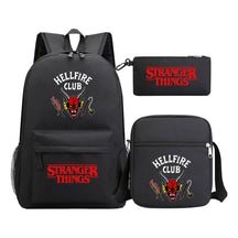 Strange Story Starry Sky Printed Youth Student Backpack 3-piece Set For Men And Women, Backpack Set